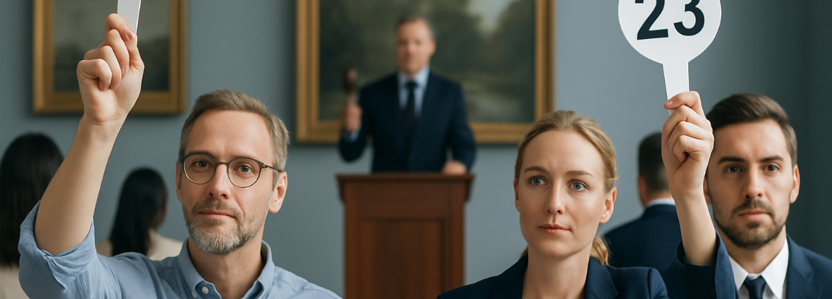 Ett av de stora auktionshusen med en aktiv auktion